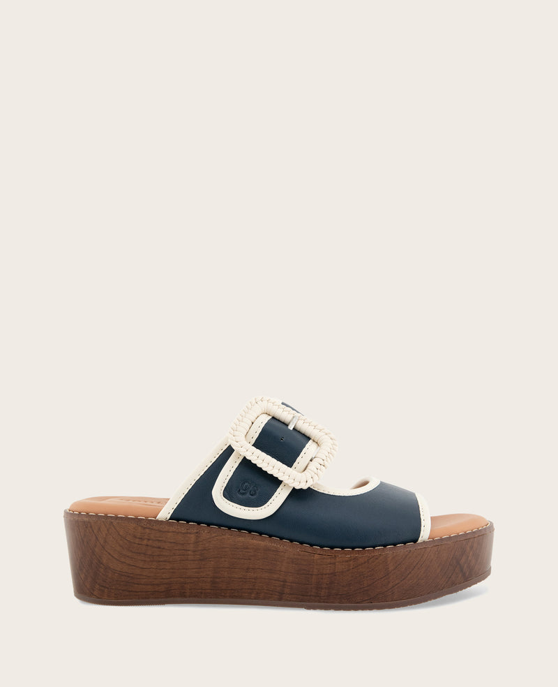 Kenneth Cole - GENTLE SOULS - Vadylin Leather Buckle Platform Sandal WOMENS SANDAL for Women