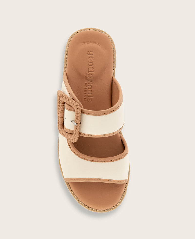 Kenneth Cole - GENTLE SOULS - Vadylin Leather Buckle Platform Sandal WOMENS SANDAL for Women