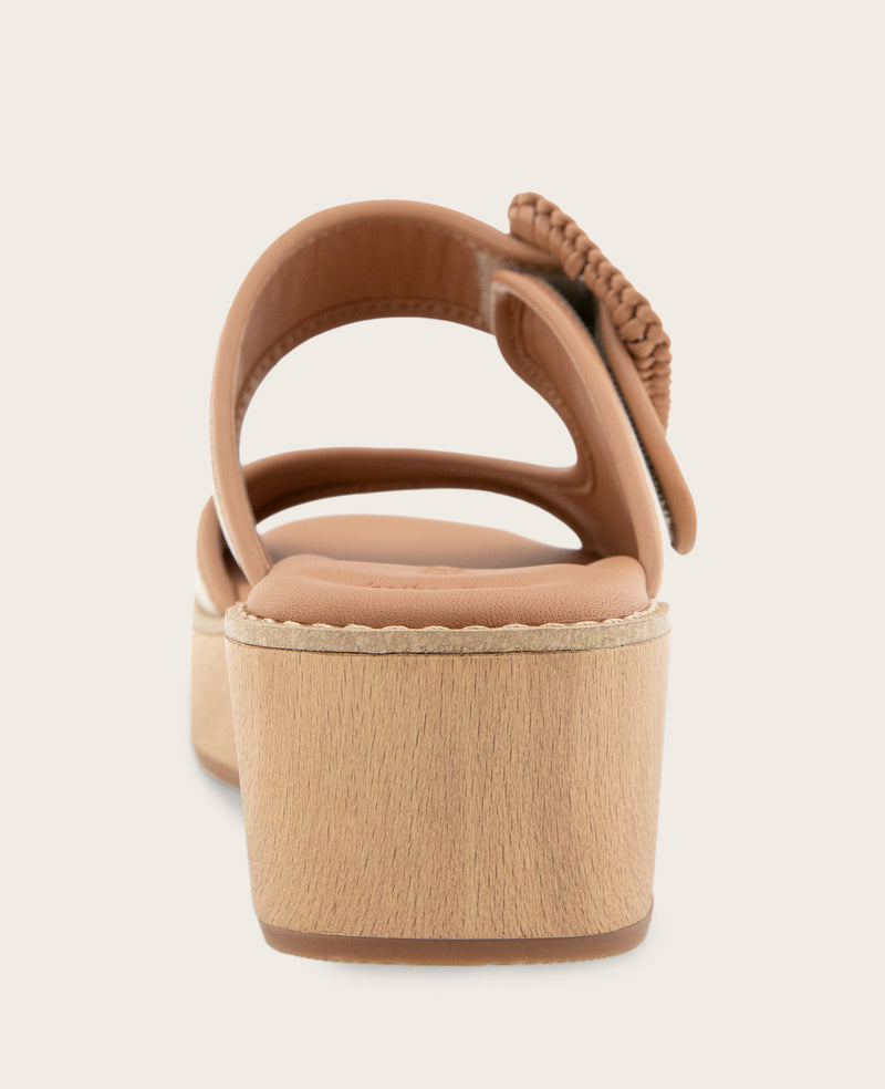 Kenneth Cole - GENTLE SOULS - Vadylin Leather Buckle Platform Sandal WOMENS SANDAL for Women