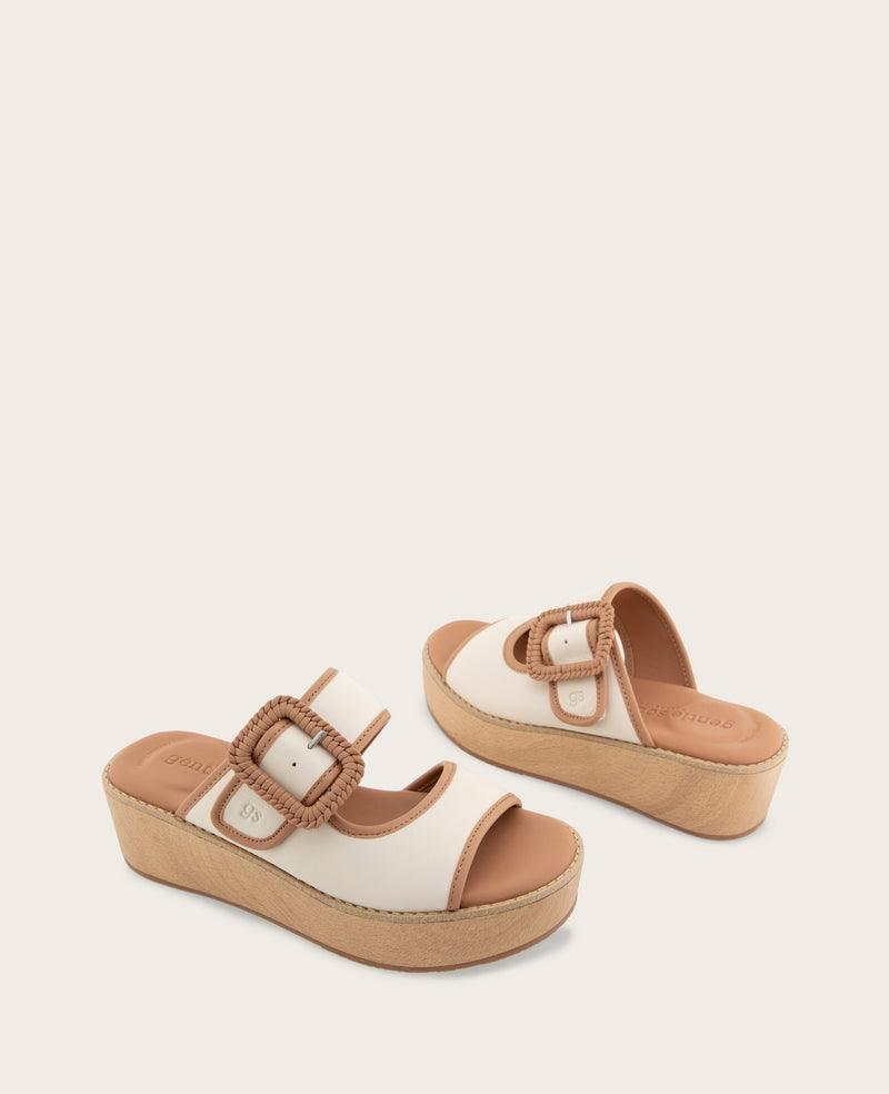 Kenneth Cole - GENTLE SOULS - Vadylin Leather Buckle Platform Sandal WOMENS SANDAL for Women