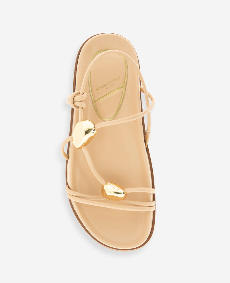 Kenneth Cole - Vera Strappy Leather Embellished Sandal WOMENS SANDAL for Women