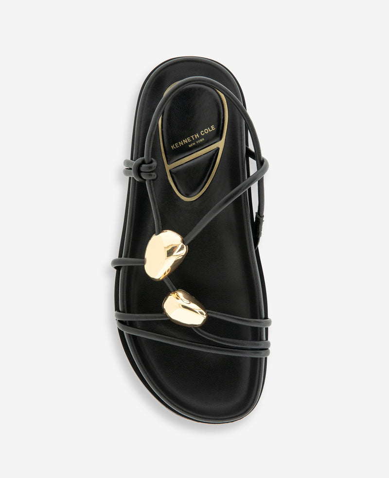 Kenneth Cole - Vera Strappy Leather Embellished Sandal WOMENS SANDAL for Women