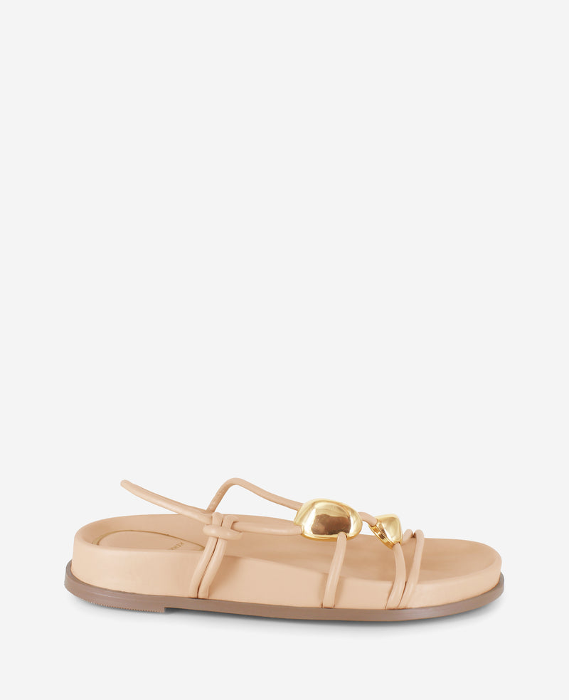 Kenneth Cole - Vera Strappy Leather Embellished Sandal WOMENS SANDAL for Women