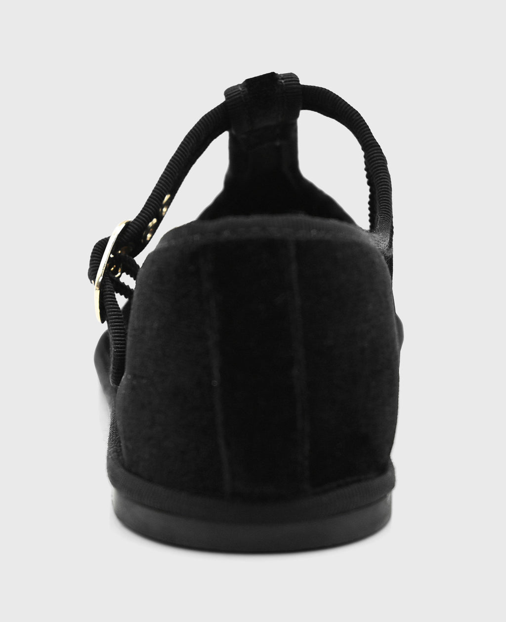 Verona Velvet T-Strap Mary Jane Flat