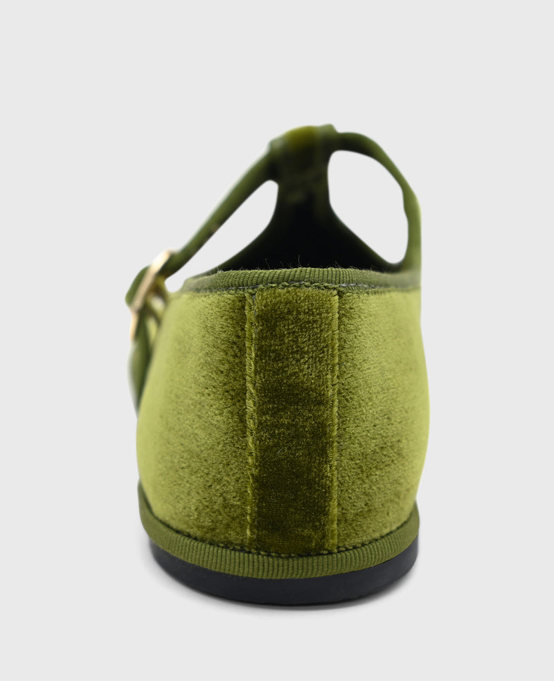 Kenneth Cole - Verona Velvet T-Strap Mary Jane Flat WOMENS FLAT for Women