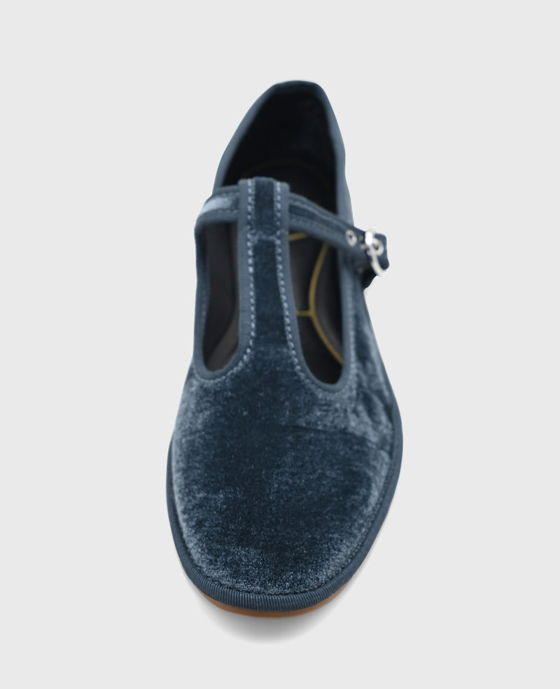 Kenneth Cole - Verona Velvet T-Strap Mary Jane Flat WOMENS FLAT for Women