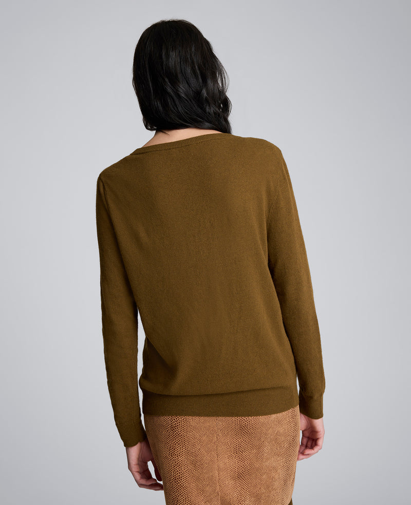 Kenneth Cole - V-Neck Scarf Sweater WOMENS SWEATER for Women