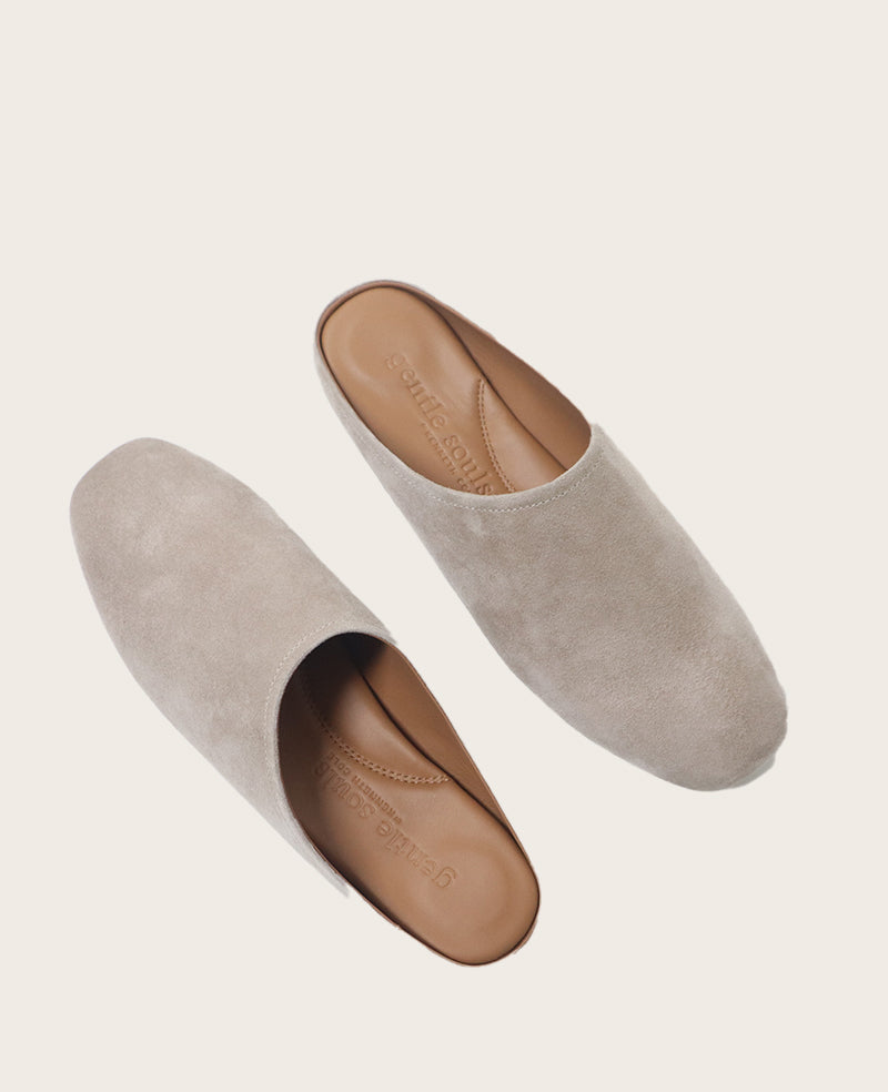 Gentle Souls Women's Wanda Mules - Mushroom Suede - 8M Gentle Souls Women's Wanda Mules - Mushroom Suede - 8M