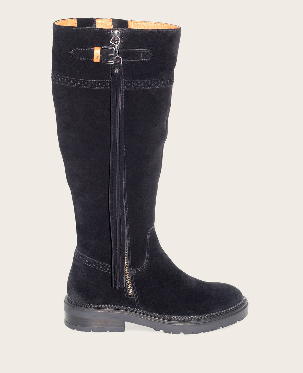 Kenneth Cole - GENTLE SOULS - Wheron Suede Tassel Pull Side Zip Lug Boot WOMENS BOOT for Women 