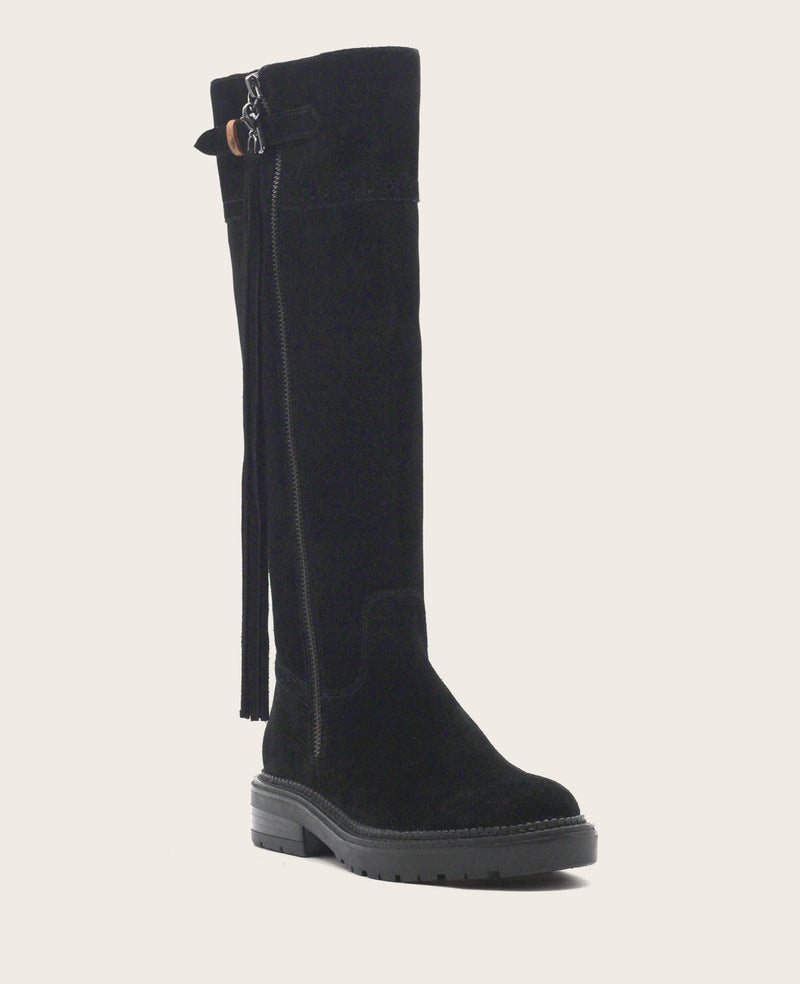 Kenneth Cole - GENTLE SOULS - Wheron Suede Tassel Pull Side Zip Lug Boot WOMENS BOOT for Women