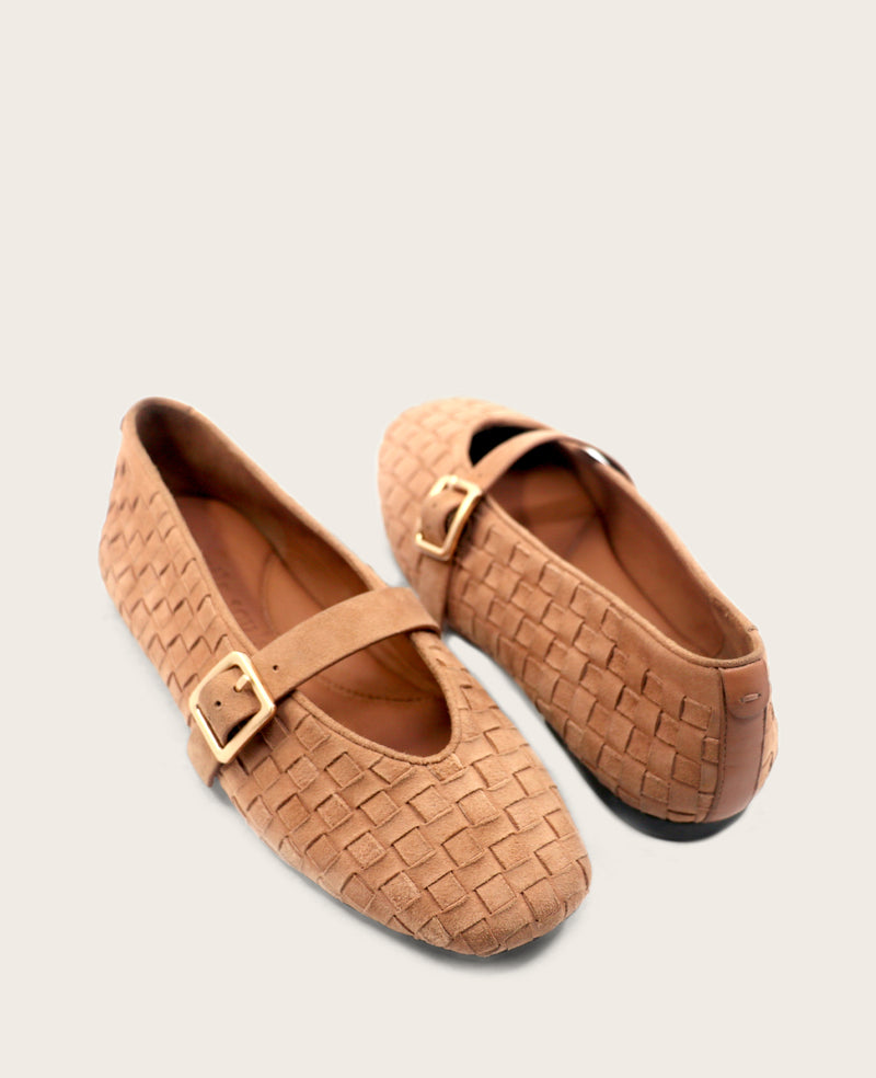 Kenneth Cole - GENTLE SOULS - Winifred Suede Woven Mary Jane Flat WOMENS FLAT for Women