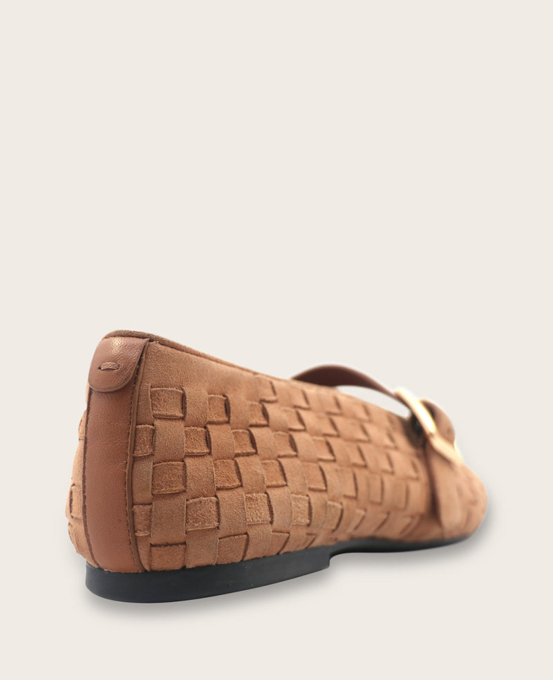 Kenneth Cole - GENTLE SOULS - Winifred Suede Woven Mary Jane Flat WOMENS FLAT for Women