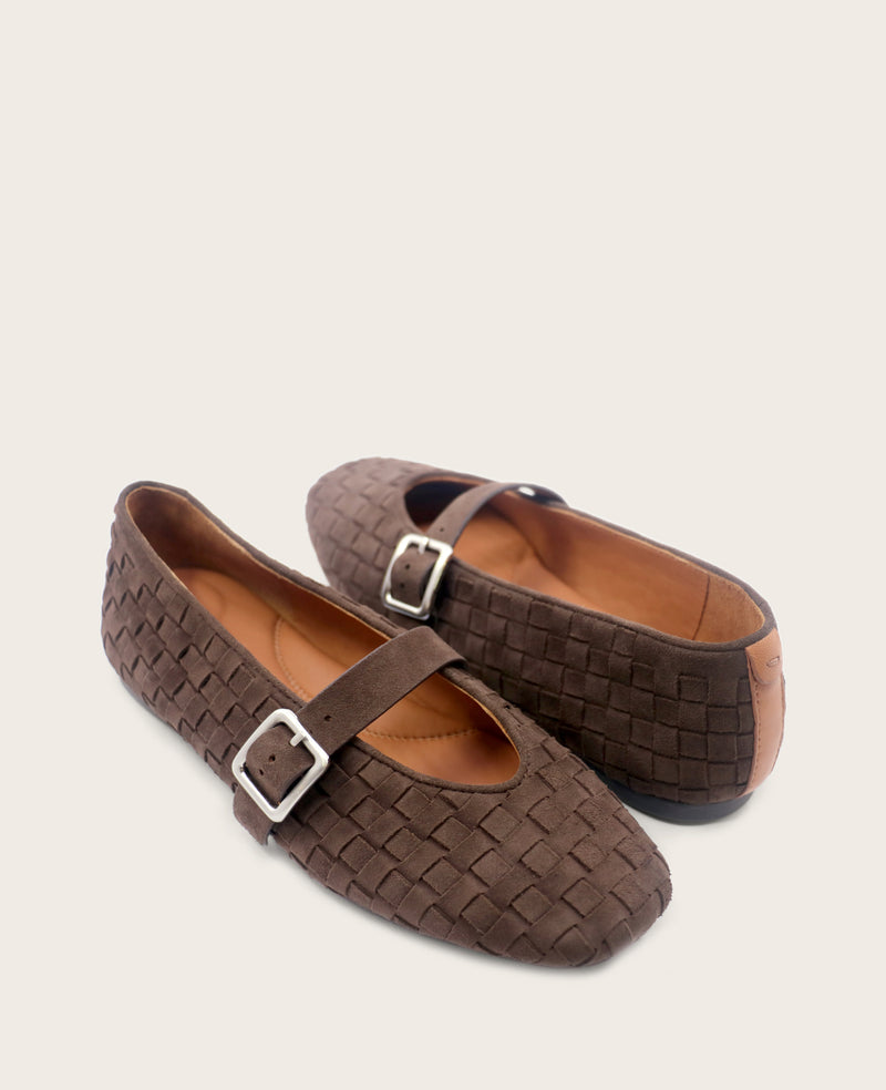 Kenneth Cole - GENTLE SOULS - Winifred Suede Woven Mary Jane Flat WOMENS FLAT for Women