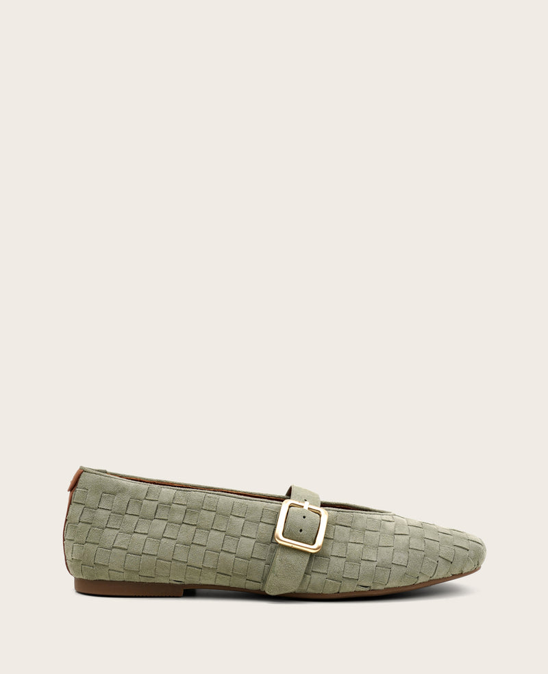 Kenneth Cole - GENTLE SOULS - Winifred Suede Woven Mary Jane Flat WOMENS FLAT for Women