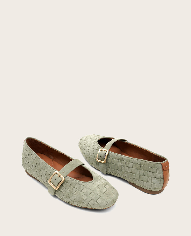 Kenneth Cole - GENTLE SOULS - Winifred Suede Woven Mary Jane Flat WOMENS FLAT for Women