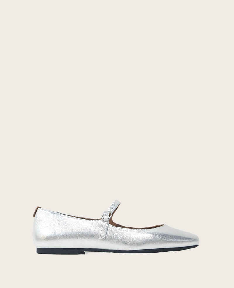 Gentle Souls Women's Wynona Mary Jane Flat - White - Ballerinas Gentle Souls Women's Wynona Mary Jane Flat - White - Ballerinas