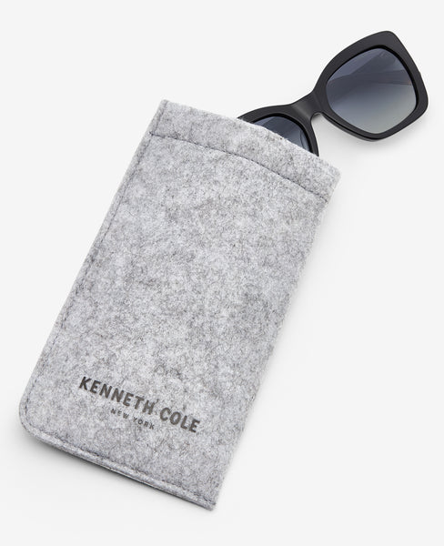 Shop Cat Eye Acetate Sunglasses | Black Polarized KC Shades display picture 1