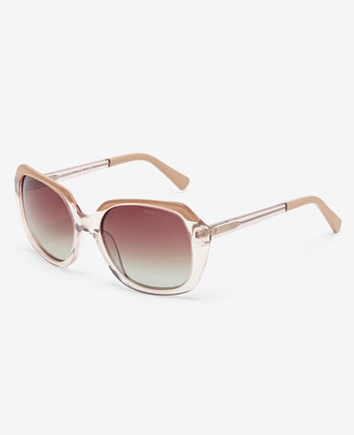 Round Acetate Sunglasses – Pink Polarized | Kenneth Cole display picture 2