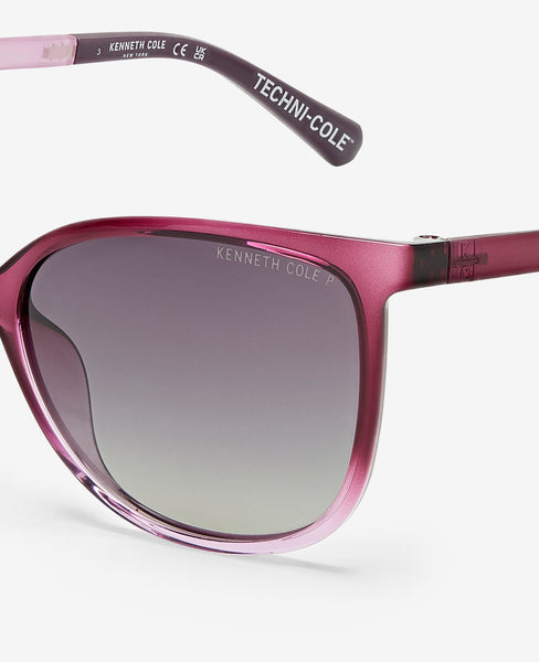 Square Ultem Sunglasses – Violet Polarized | Kenneth Cole display picture 1