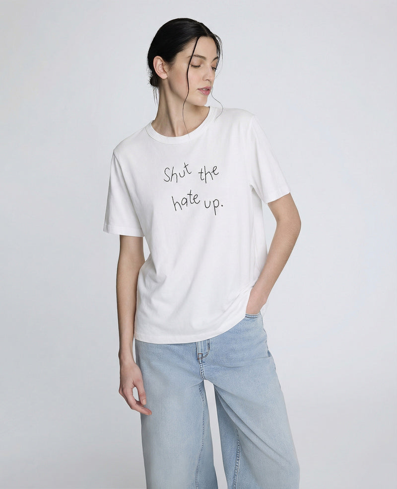 Kenneth Cole - Lingua Franca Shut The Hate Up Unisex Tee Men's Apparel for Unisex