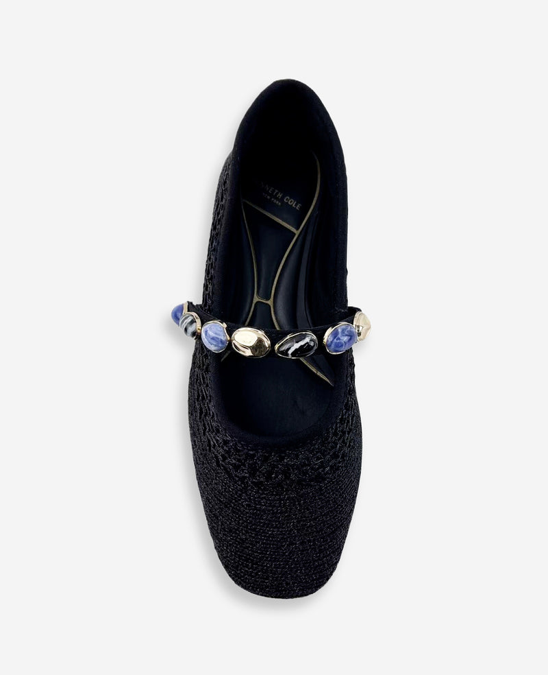 Kenneth Cole - Zeta Woven Knit Stone Embellished Ballet Flat WOMENS FLAT for Women