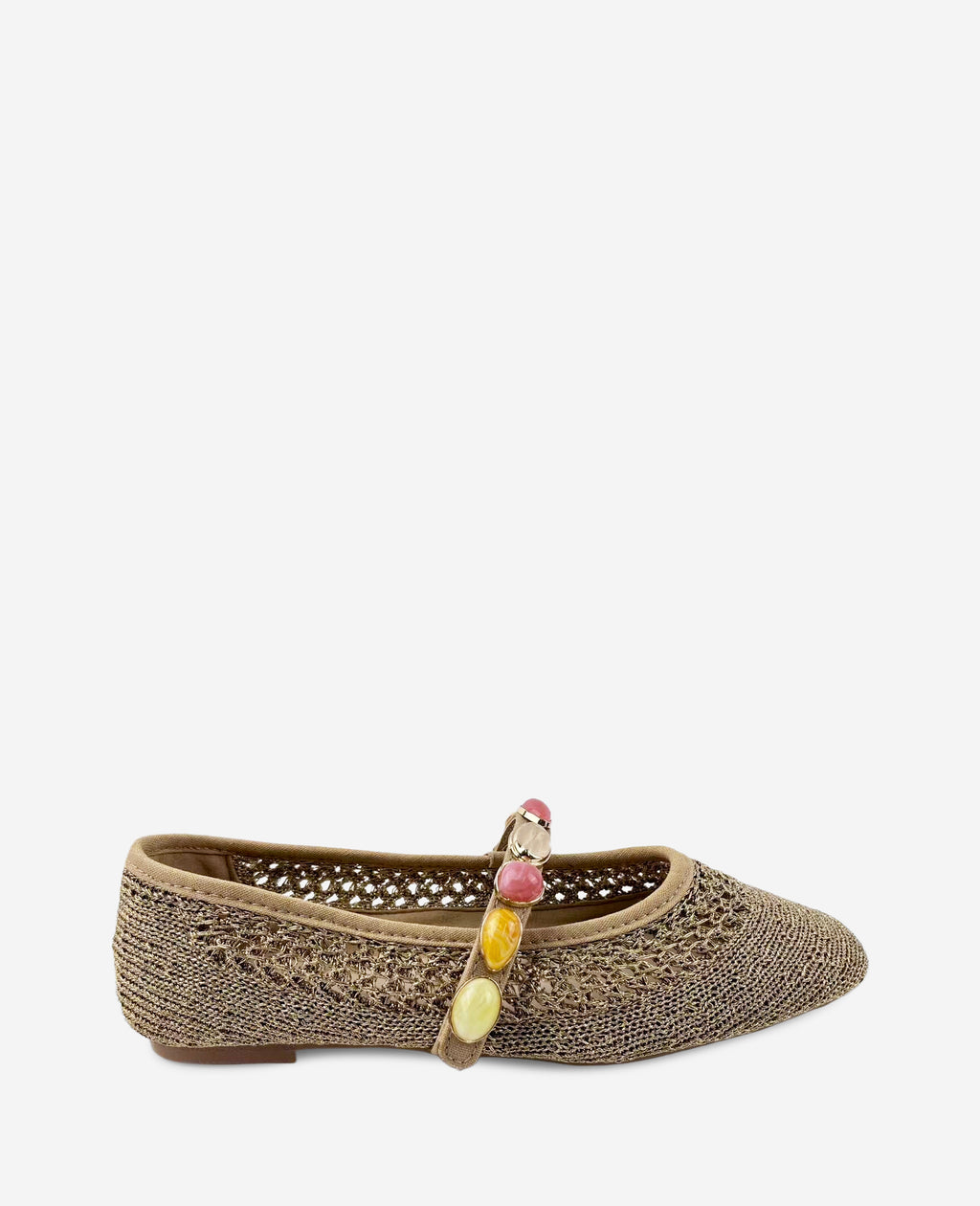 Kenneth Cole - Zeta Woven Knit Stone Embellished Ballet Flat WOMENS FLAT for Women 