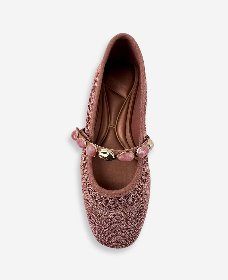 rose gold flat dress shoes The Cellina Rose Gold