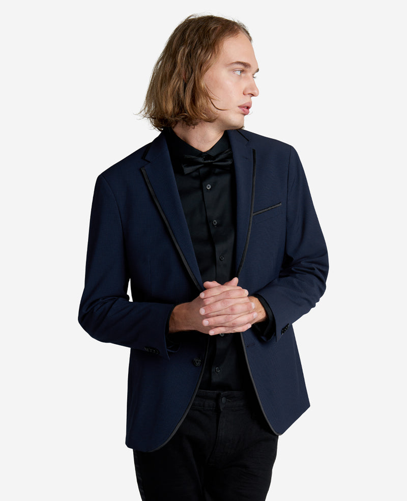 Kenneth Cole Reaction Men's Seersucker Formal Sport Coat, BLUE, 46 Kenneth Cole Reaction Men's Seersucker Formal Sport Coat, BLUE, 46