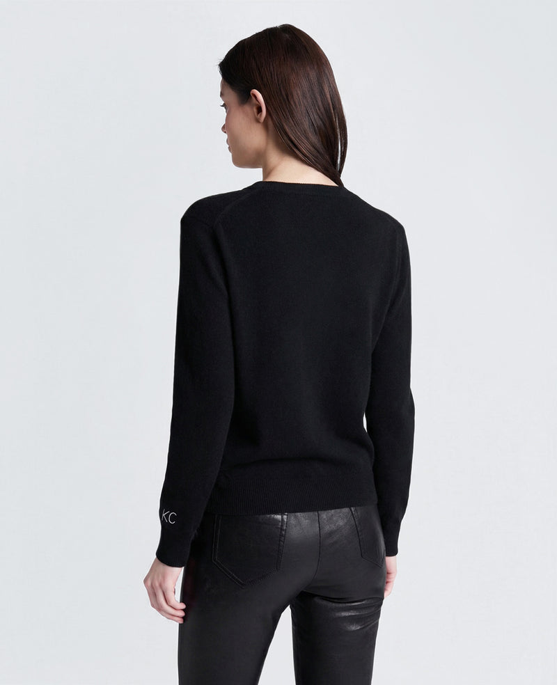 Kenneth Cole - Lingua Franca Shut The Hate Up Unisex Cashmere Crewneck Sweater Men's Apparel for Unisex