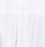 Luxe Twill Draped Front Bustier