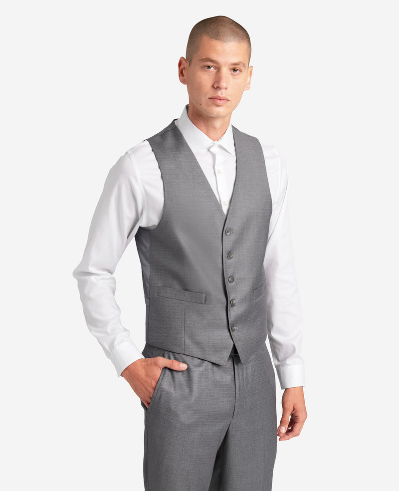 Kenneth Cole Reaction Men's Suit Separate Vest, Grey, Large Kenneth Cole Reaction Men's Suit Separate Vest, Grey, Large