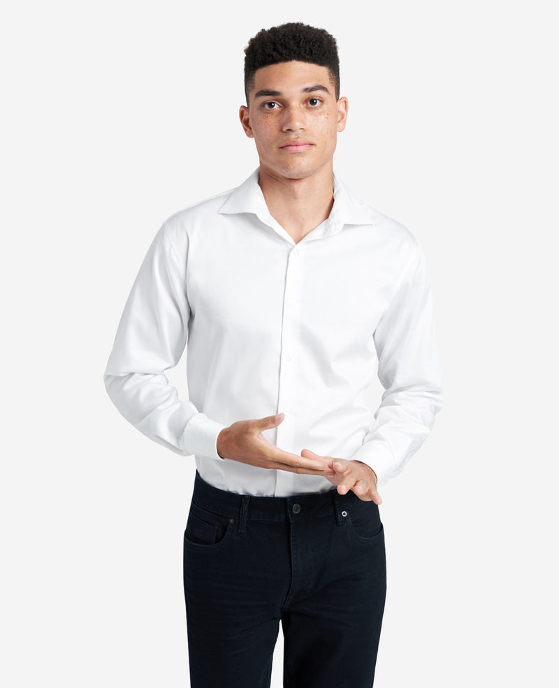 Regular-Fit Button-Down Stretch Dress Shirt with TEK FIT | Kenneth Cole