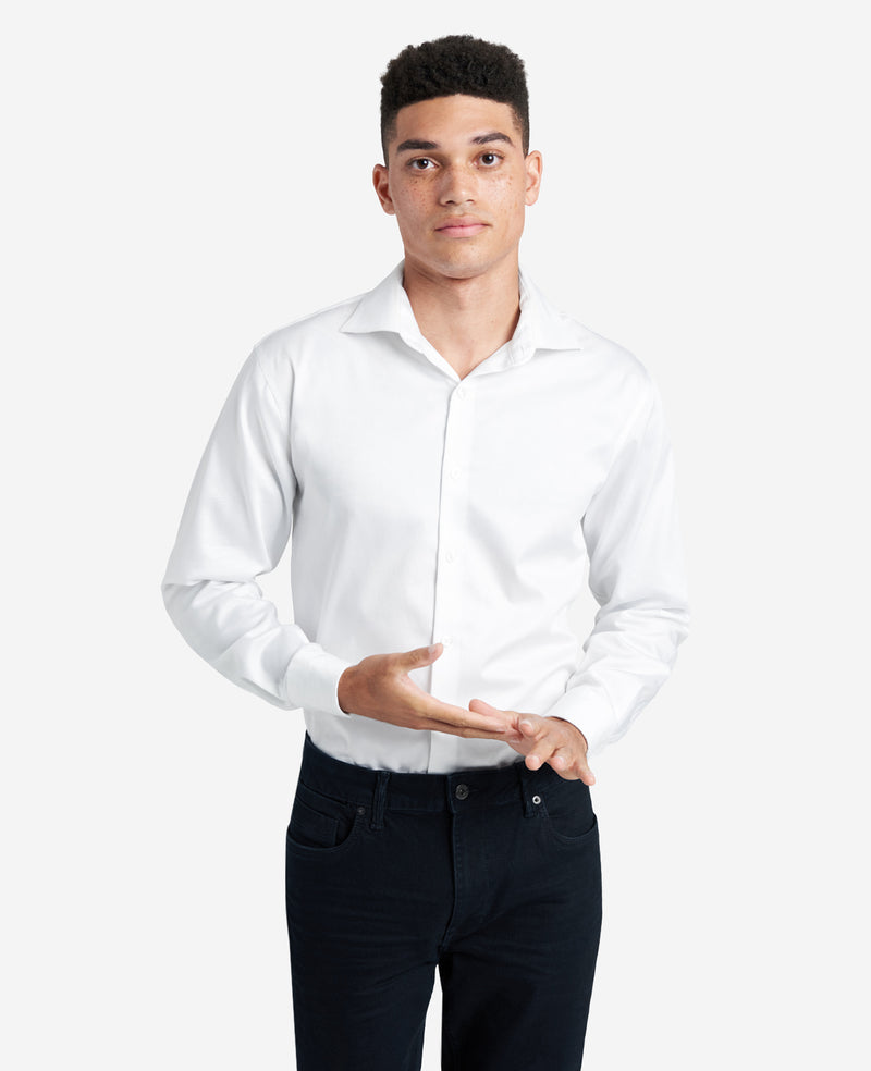 Kenneth Cole Men's Dress Shirt Regular Fit Stretch Collar Non Iron Solid Kenneth Cole Men's Dress Shirt Regular Fit Stretch Collar Non Iron Solid