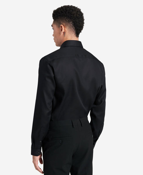 Kenneth Cole Men's Dress Shirt Slim Fit Stretch Collar Non Iron Solid Kenneth Cole Men's Dress Shirt Slim Fit Stretch Collar Non Iron Solid