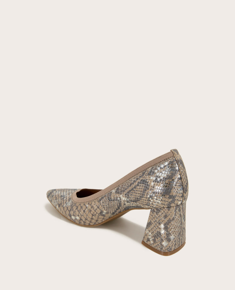 Kenneth Cole - GENTLE SOULS - Dionne Snakeskin Leather Heel WOMENS HEELS for Women