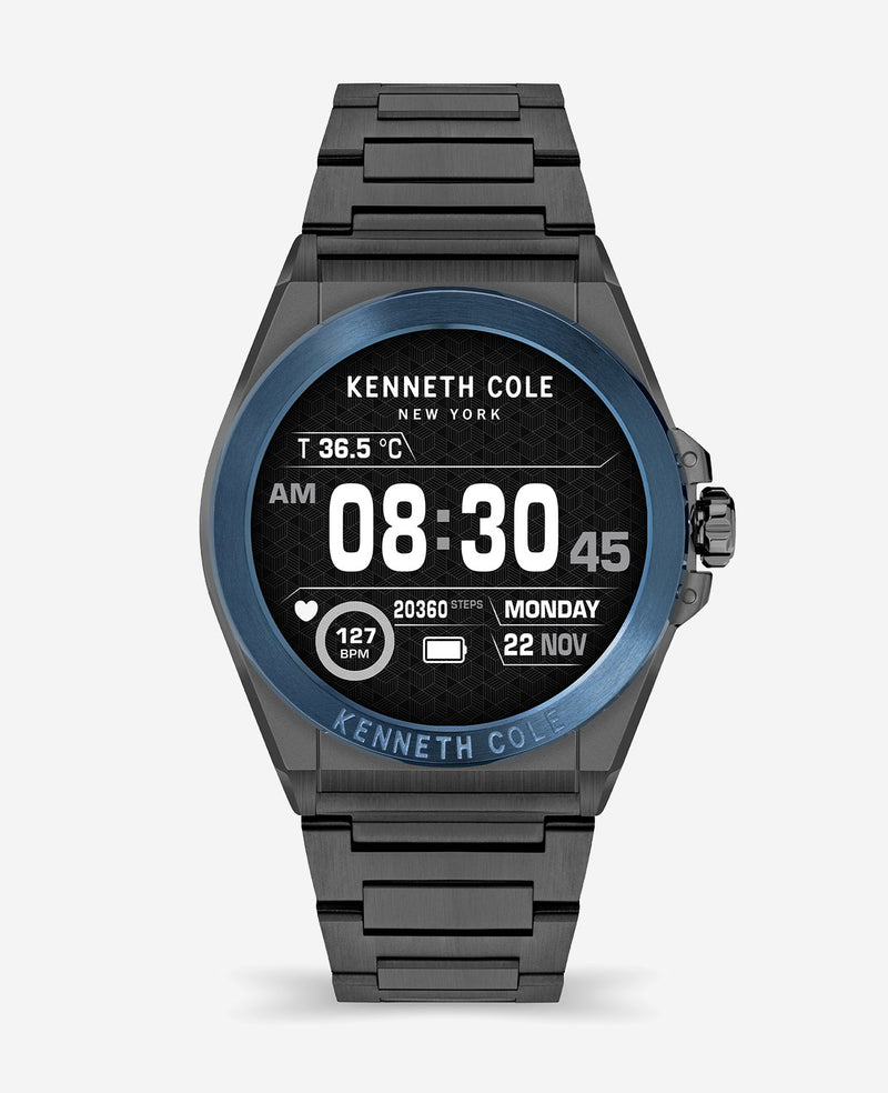 The Wellness Smartwatch 2.0 with Gunmetal Stainless Steel Bracelet