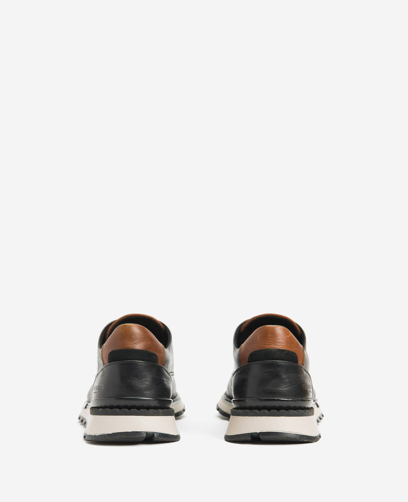 Kenneth Cole | Kev Leather Lace-Up With Techni-cole in Black/Grey, Size: 8 Kenneth Cole | Kev Leather Lace-Up With Techni-cole in Black/Grey, Size: 8
