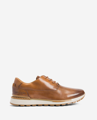 Men\'s Shoes Kenneth Cole BRANT Leather Lace Up Oxfords KMF8109LE COGNAC - NEW!!! Kenneth Cole Leather Lace Ups with TECHNI-COLE in Cognac  main image 4