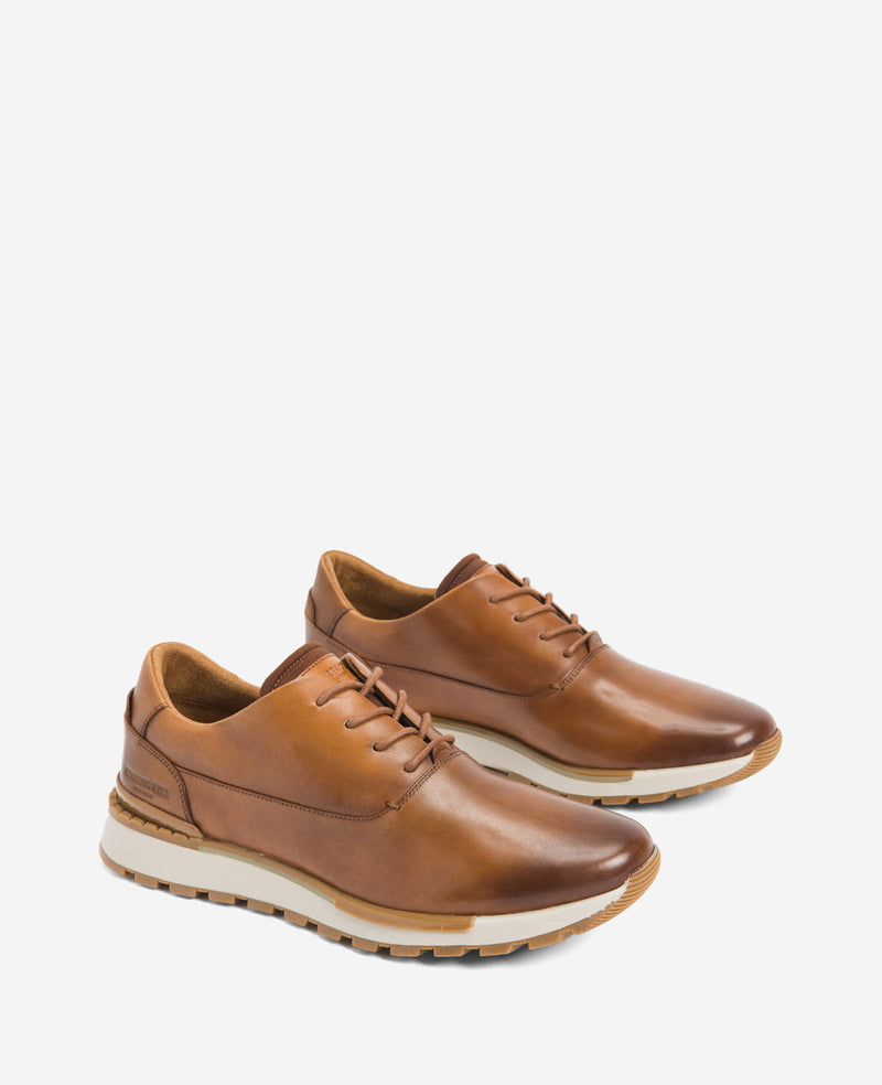 Kenneth Cole | Kev Leather Lace-Up With Techni-cole in Cognac, Size: 11.5 Kenneth Cole | Kev Leather Lace-Up With Techni-cole in Cognac, Size: 11.5