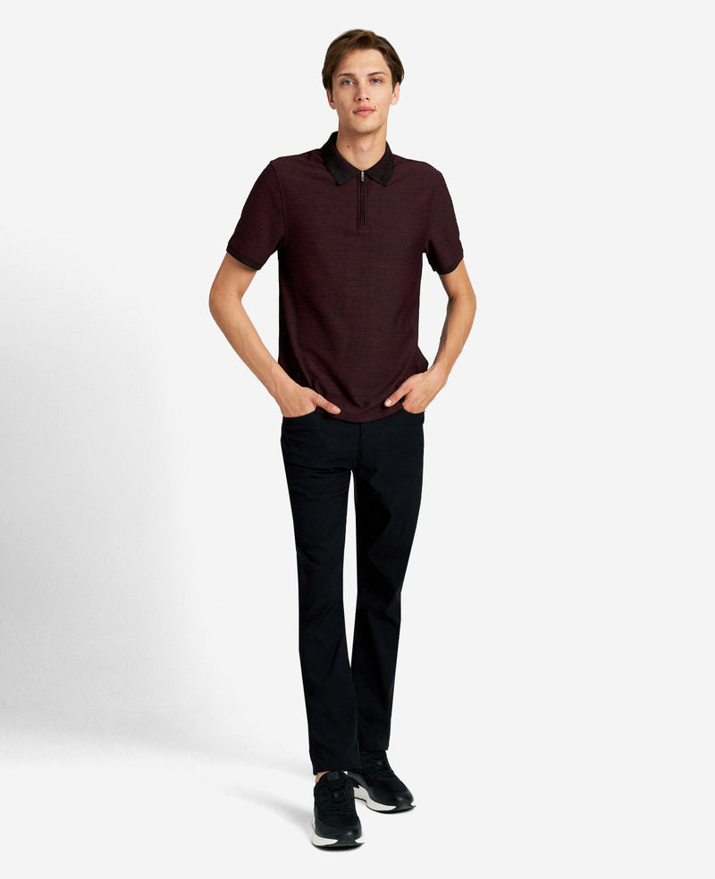 Kenneth Cole - Knit Zip Polo MENS KNITS for Men