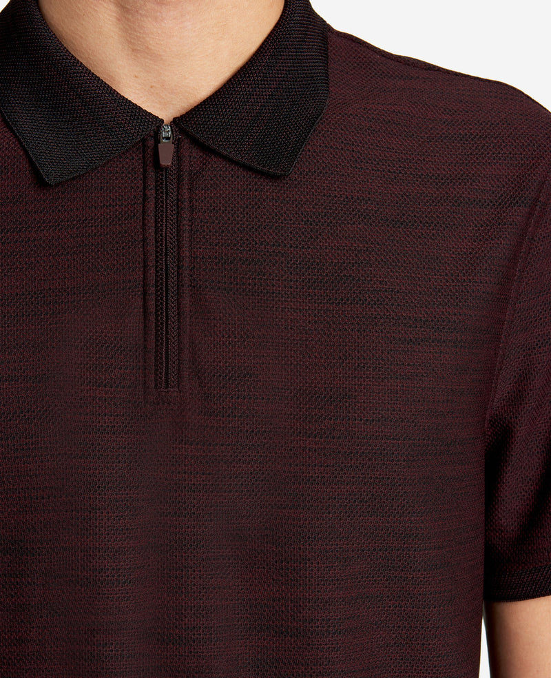 Kenneth Cole - Knit Zip Polo MENS KNITS for Men