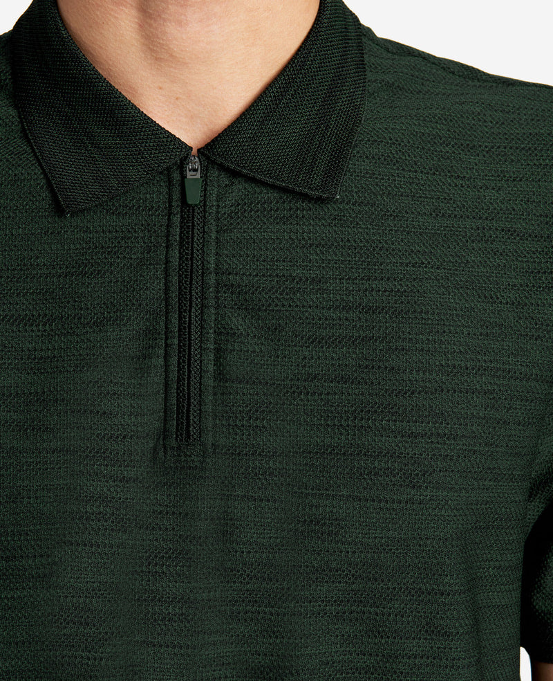 Kenneth Cole - Knit Zip Polo MENS KNITS for Men
