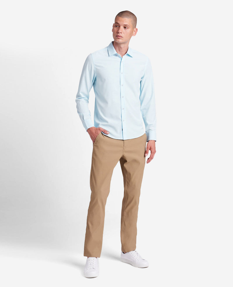 Kenneth Cole | Performance Slim Fit Button Down Shirt in Light Blue Kenneth Cole | Performance Slim Fit Button Down Shirt in Light Blue