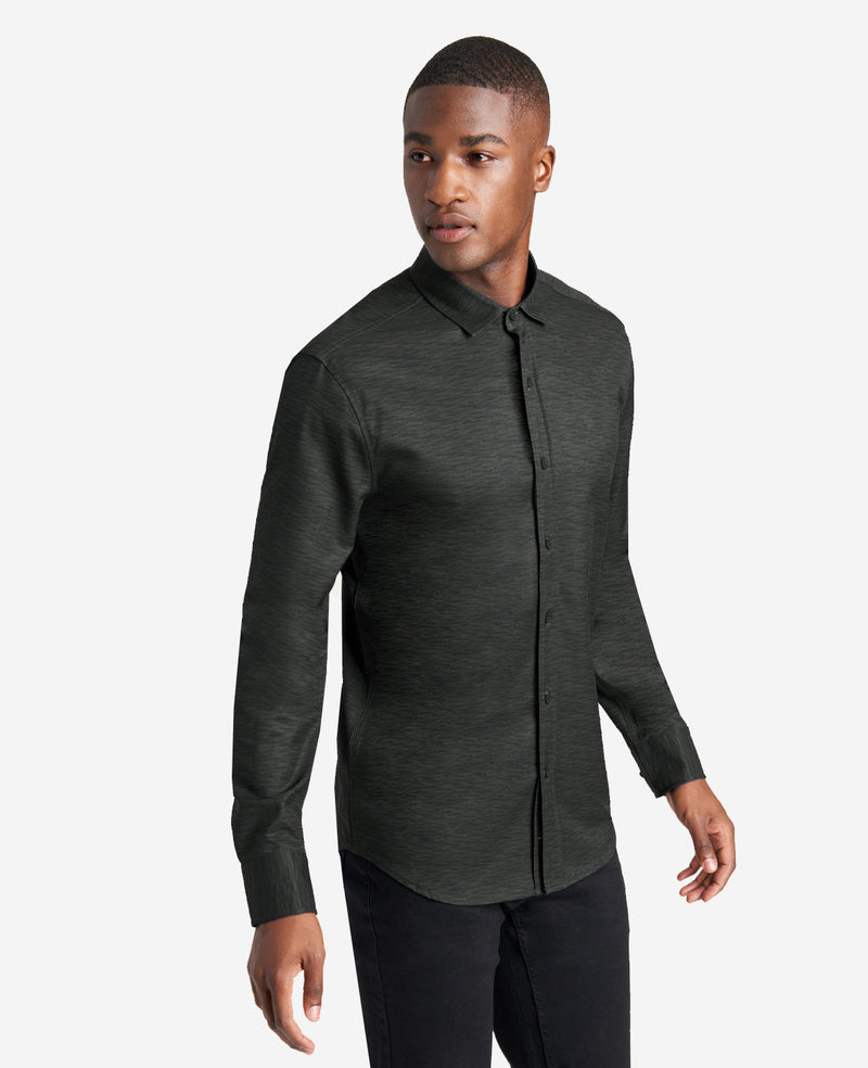 Kenneth Cole - Stretch Print Button-Down Shirt MENS SHIRT for Men