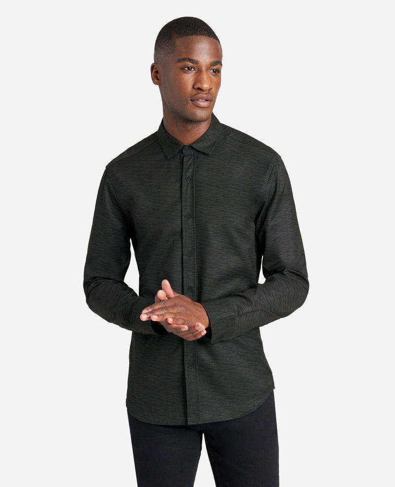 Kenneth Cole - Stretch Print Button-Down Shirt MENS SHIRT for Men