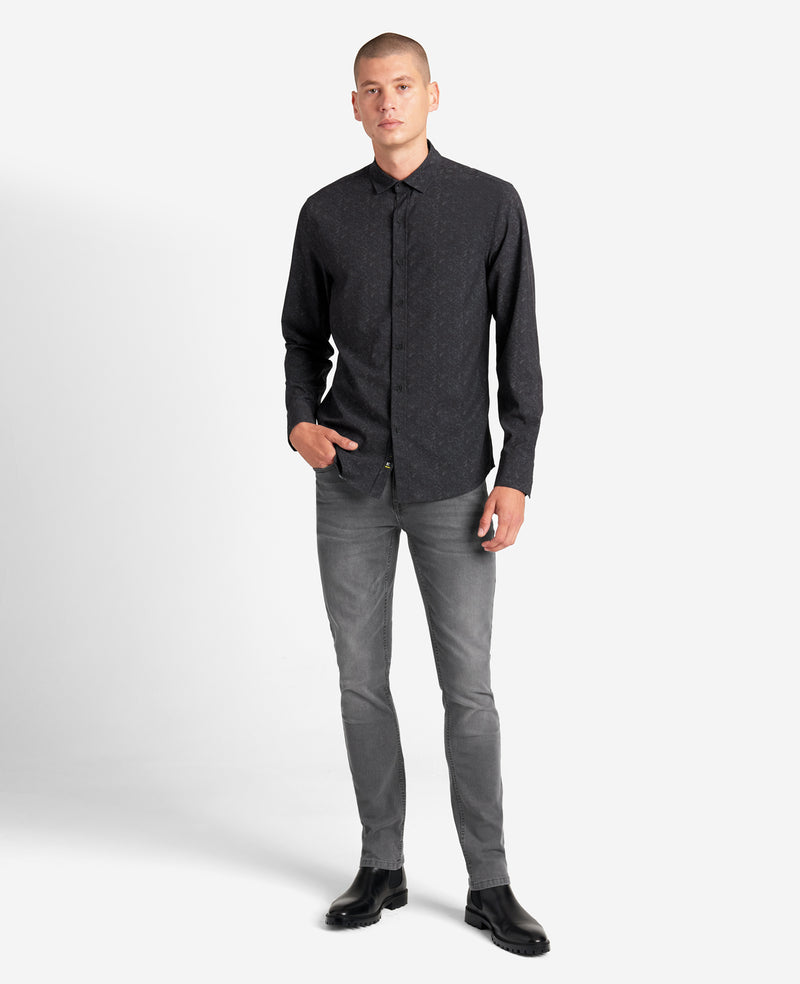 Kenneth Cole - Stretch Print Button-Down Shirt MENS SHIRT for Men