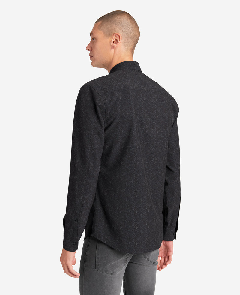 Kenneth Cole - Stretch Print Button-Down Shirt MENS SHIRT for Men