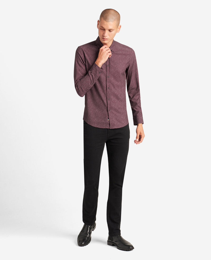 Kenneth Cole - Stretch Print Button-Down Shirt MENS SHIRT for Men