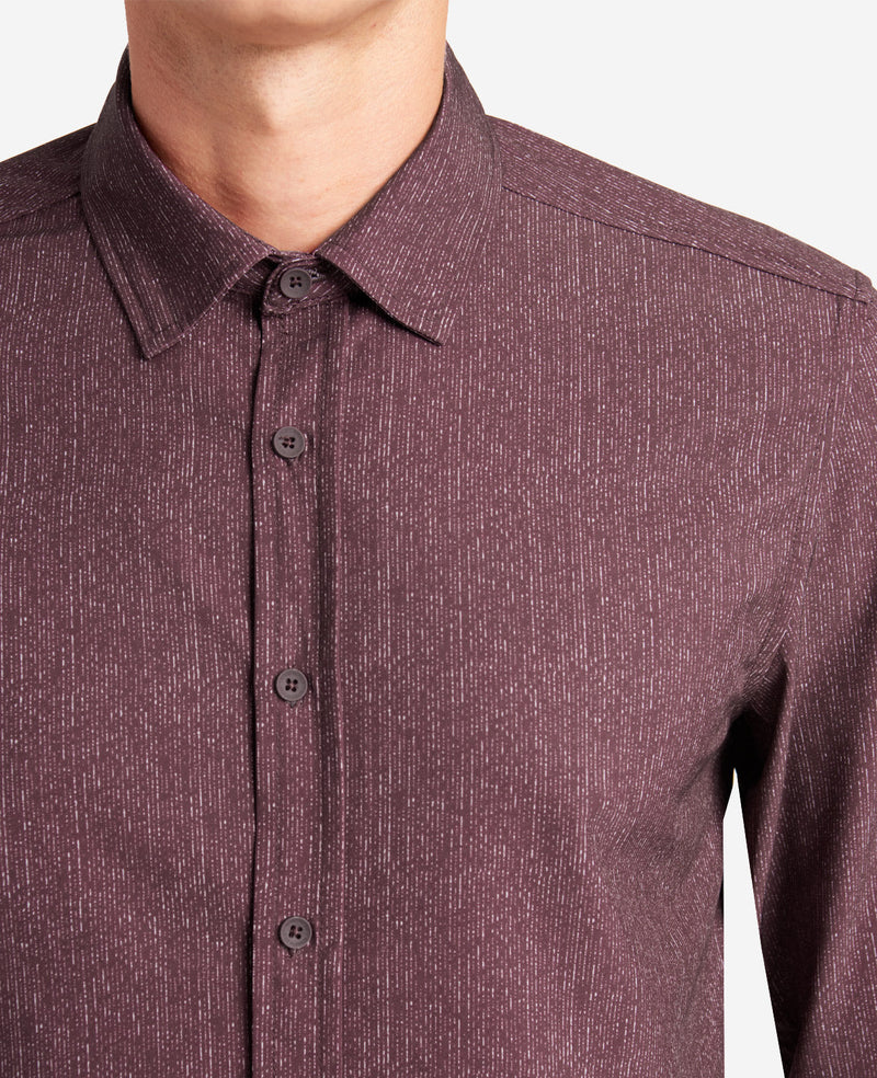 Kenneth Cole - Stretch Print Button-Down Shirt MENS SHIRT for Men