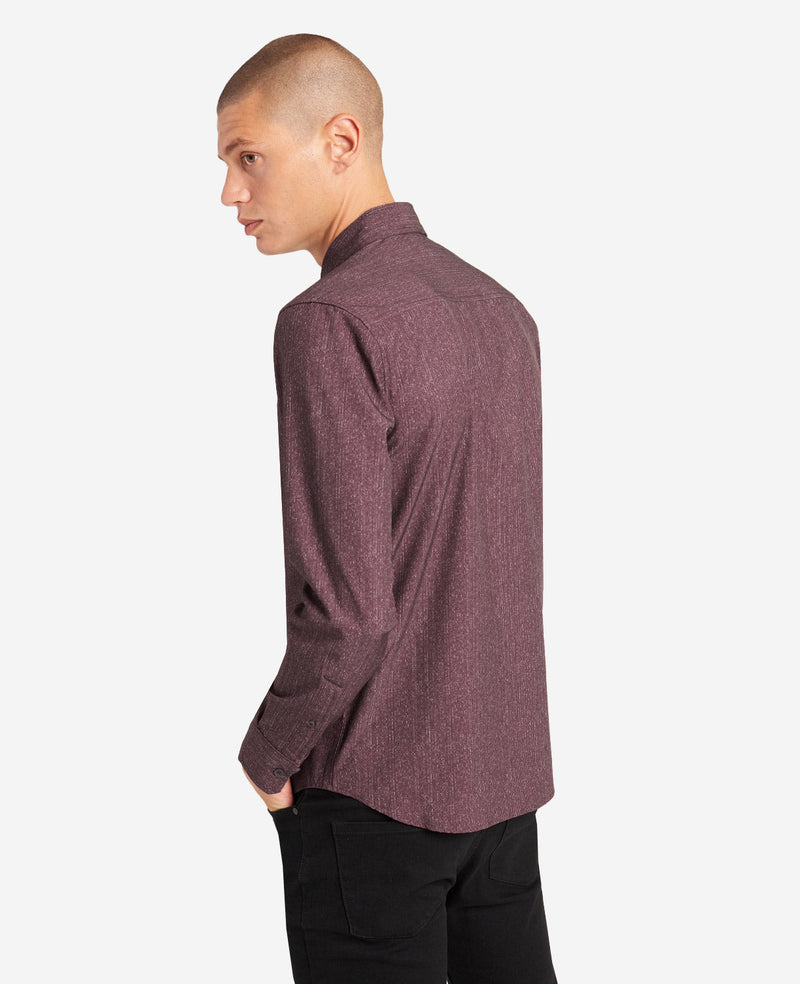 Kenneth Cole - Stretch Print Button-Down Shirt MENS SHIRT for Men